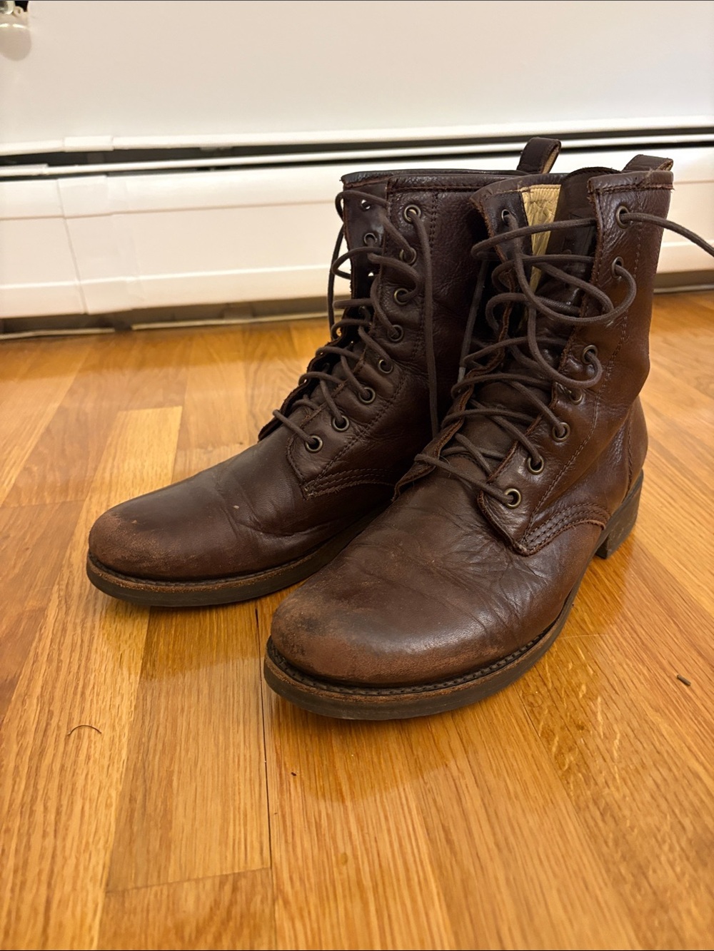 FRYE Veronica Combat Boots, Women’s Sz 10